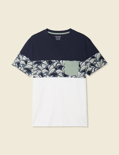 T-shirt manches courtes ecru homme