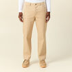 Jeans droit 5 poches beige homme