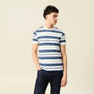 T-shirt manches courtes bleu marine homme