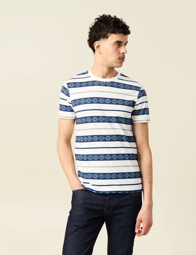 T-shirt manches courtes bleu marine homme