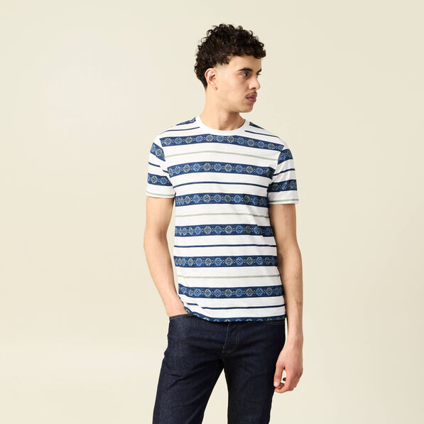 T-shirt manches courtes bleu marine homme