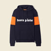 Sweat à capuche bleu marine homme