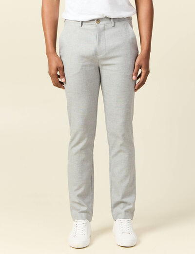 Pantalon chino gris foncé homme