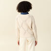 Pull manches longues ecru femme