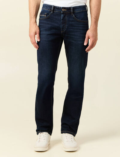 Jeans regular longueur 34 denim brut homme