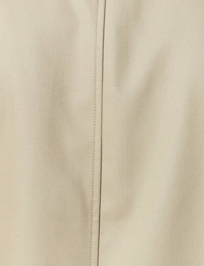 Trench mi-long col montant vert kaki homme