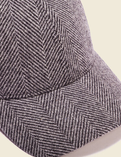 Casquette gris foncé homme