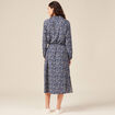 Robe longue éco-responsable bleu femme