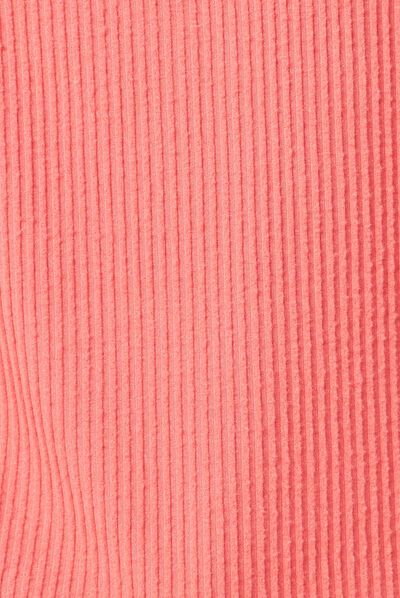T-shirt manches longues terracotta femme