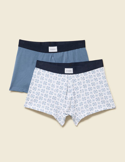 Pack de 2 boxers bleu foncé homme