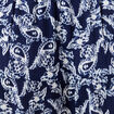 Jupe longue droite fluide bleu marine femme