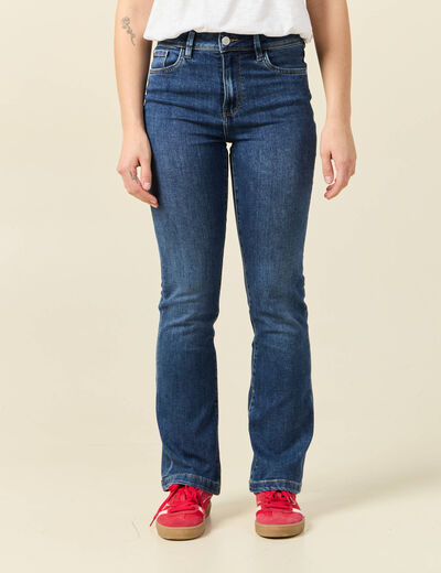 Jeans bootcut denim stone femme