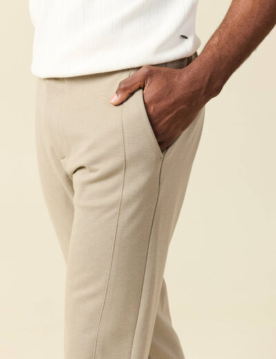 Pantalon droit longueur 32 gris clair homme