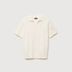 Polo manches courtes ecru homme