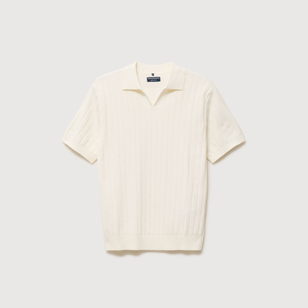 Polo manches courtes ecru homme