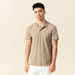 Polo éco-responsable taupe homme