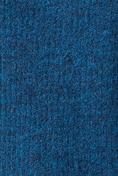 Pull manches longues bleu canard femme
