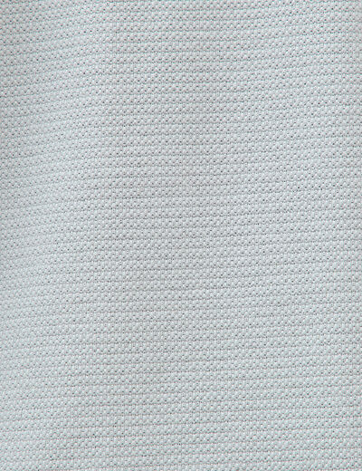 Polo manches courtes col cubain gris clair homme