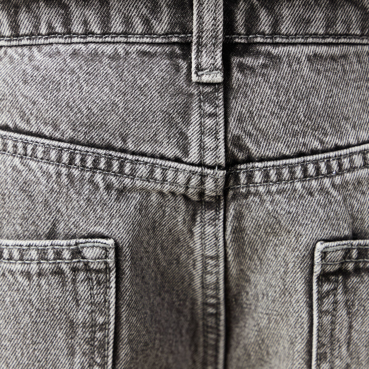 Jeans large relaxed denim gris homme