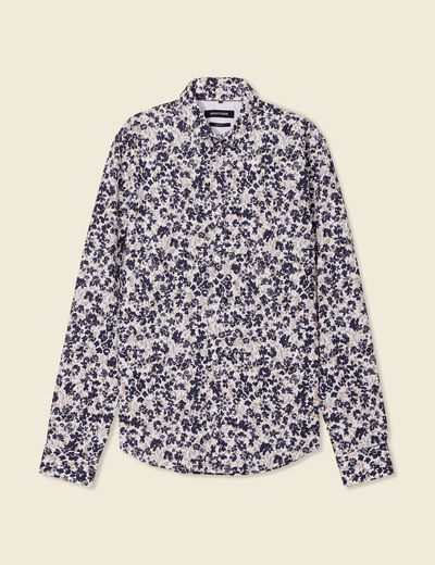 Chemise manches longues blanc homme