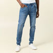 Jeans skinny tapered denim stone homme