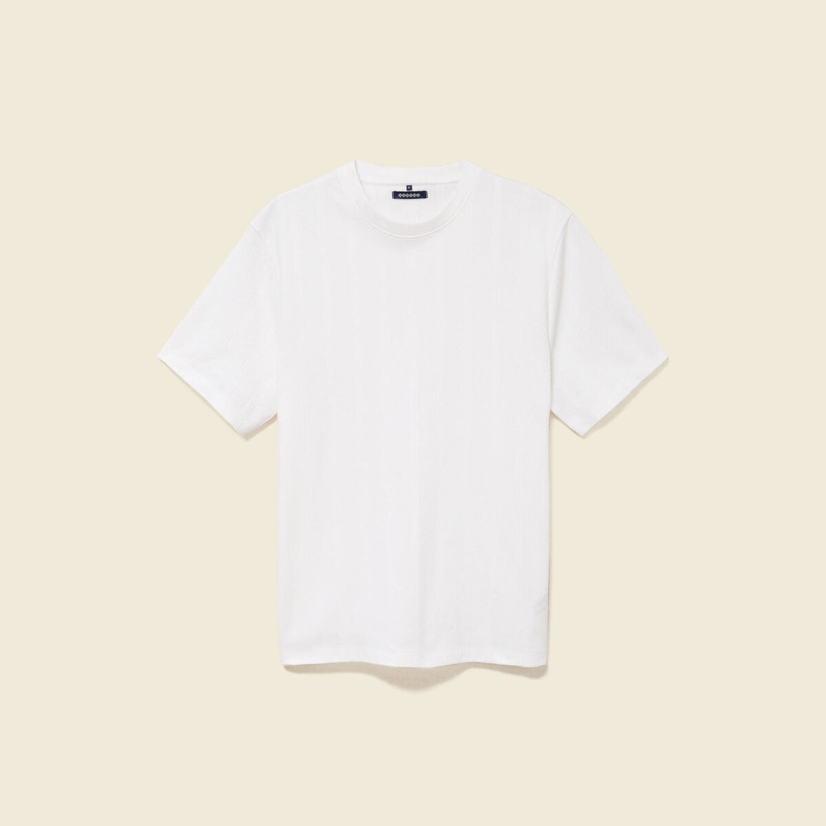 T-shirt en coton manches courtes blanc homme