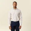 Chemise manches longues beige homme