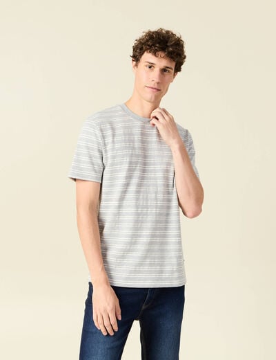 T-shirt manches courtes gris foncé homme