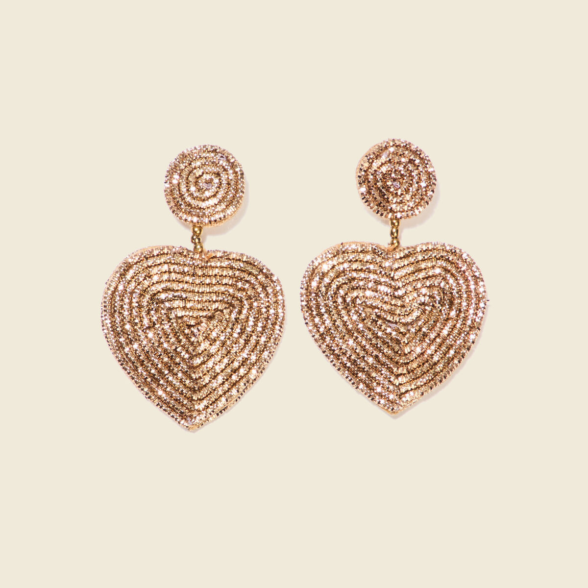 Boucles d'oreilles pendantes couleur or femme