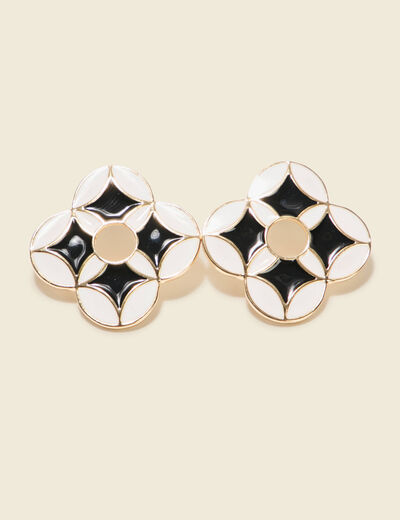 Boucles d'oreilles multicolore femme