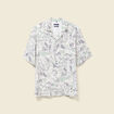 Chemise manches courtes fluide blanc homme