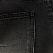 Jeans barrel 7/8&egrave;me avec ceinture denim gris femme