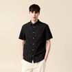 Chemise manches courtes noir homme
