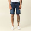 Bermuda confort ultra stretch denim brut homme
