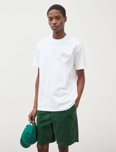 T-shirt en coton blanc homme