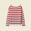 Pull manches longues vieux rose femme