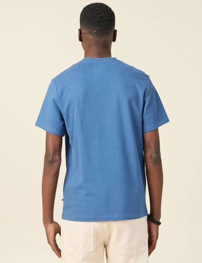 T-shirt manches courtes bleu foncé homme