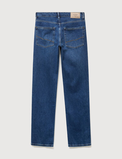 Jeans regular longueur 34 en coton denim stone homme