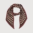 Foulard marron fonc&eacute; femme
