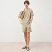 T-shirt manches courtes beige homme