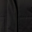 Parka droite &agrave; capuche noir femme