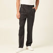 Pantalon chino droit noir homme