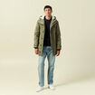 Pull col rond manches longues bleu marine homme
