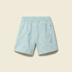 Maillot de bain avec broderie doubl&eacute; bleu gris homme