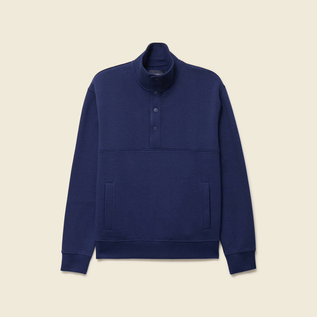 Sweat manches longues bleu fonc&eacute; homme