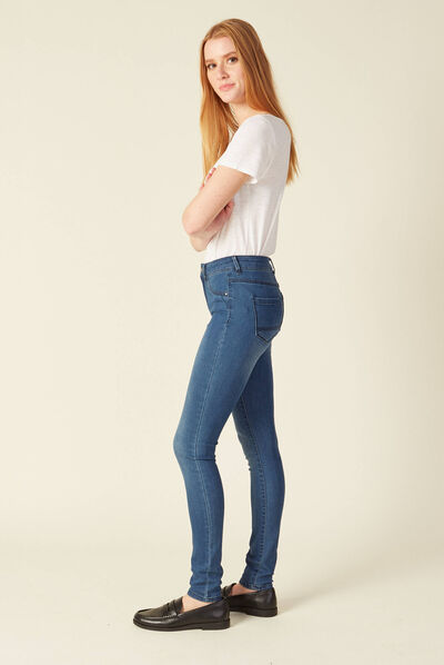 Jeans Lou - jegging denim stone femme