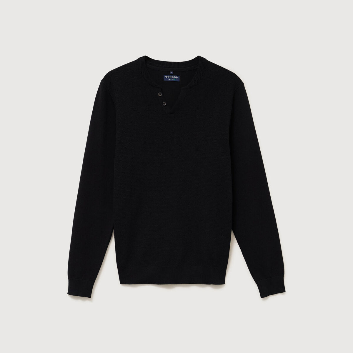 Pull manches longues noir homme