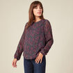 Blouse éco-responsable multicolore femme