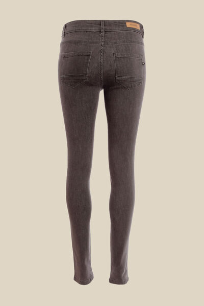 Jeans Lou - jegging gris foncé femme