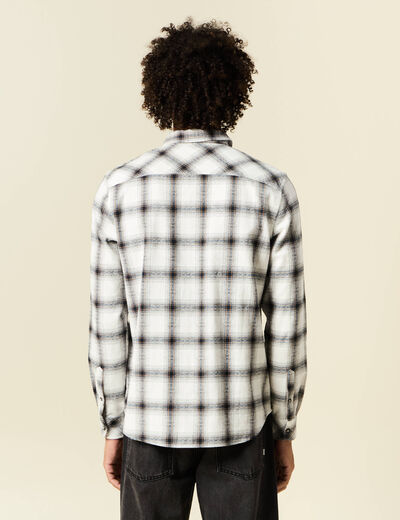 Chemise manches longues bleu marine homme